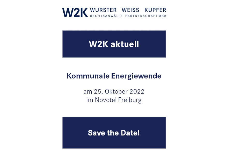 Save the Date – W2K aktuell